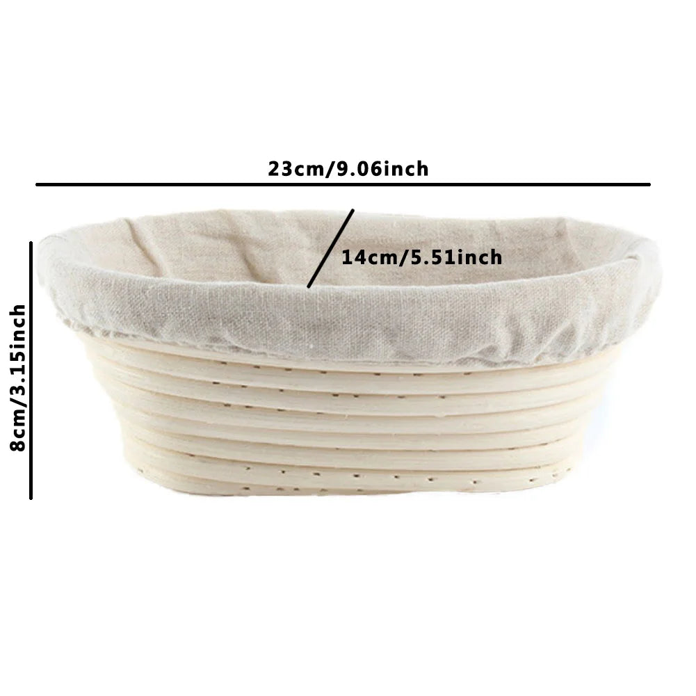 Oval Dough Banneton Brotform Dougn Rattan Bread Proofing Baskets Rattan Wicker Fermentation Sourdough Basket 18 Sizes