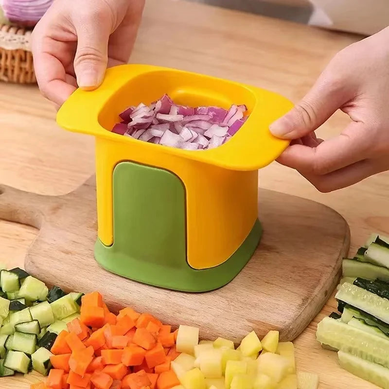 Multifunctional Vegetable Chopper Onion Dicing Artifact French Fries Slicer Kitchen Gadget Cucumber Potato Slicer Kitchen Tools