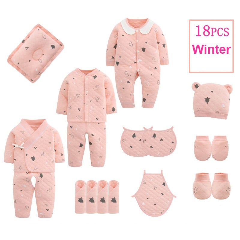 22/24/26 Pieces/0-3Months Newborn Baby Clothing 100% Cotton Kids Clothes Suit Unisex Infant Boys Girls Rabbit Clothing Set