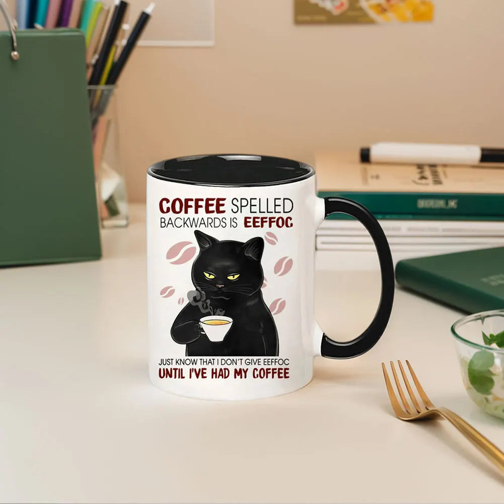 11oz Lord Of The Cats Mug The Furrllowship Of The Ring Cat Lovers Coffee Mug Ceramic Tea Cup for Coffee, Tea and Hot Drinks Gift