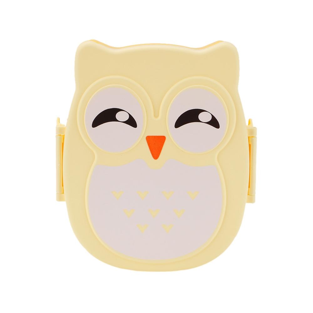 Cute Cartoon Owl Lunch Box Food Container Storage Box Portable Kids Student Lunch Box Bento Box Container With Compartments Case