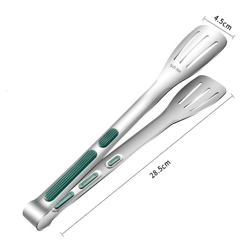 Stainless Steel Frying Shovel Clip Multifunctional Steak Bbq Tongs Pancake Fried Pizza Steak Fish Spatula Bread Kitchen Tool