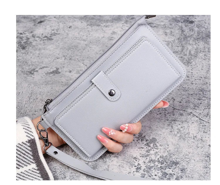 Hello Kitty Women Wallets PU Leather Female Purse Multi-Cards Holder Coin Foldable Wallet Zipper Billfold Hipster Credit Gift