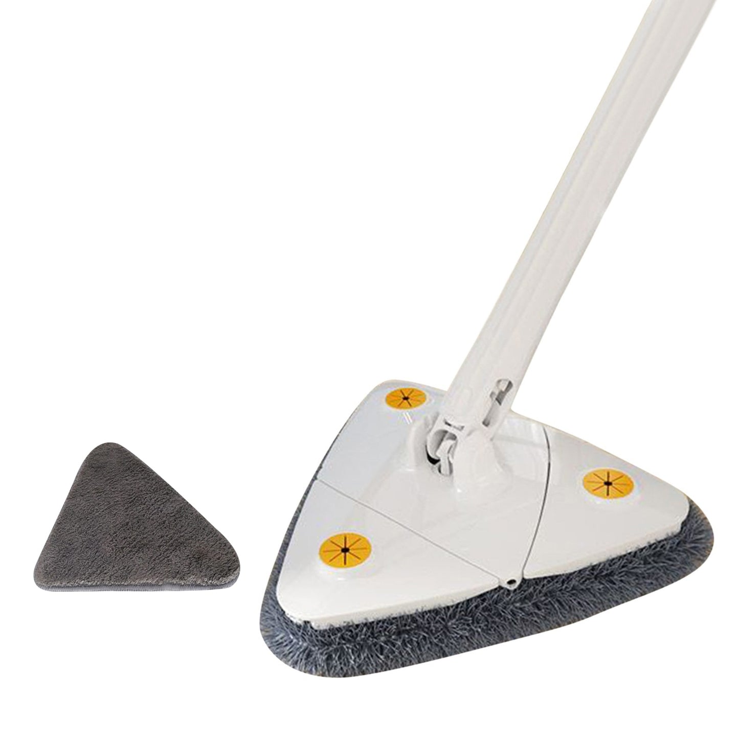 Triangle Mop 360 Rotatable Extendable Adjustable 110 Cm Cleaning Mop For Tub Tile Floor Wall Cleaning Mop Deep Cleaning Mop