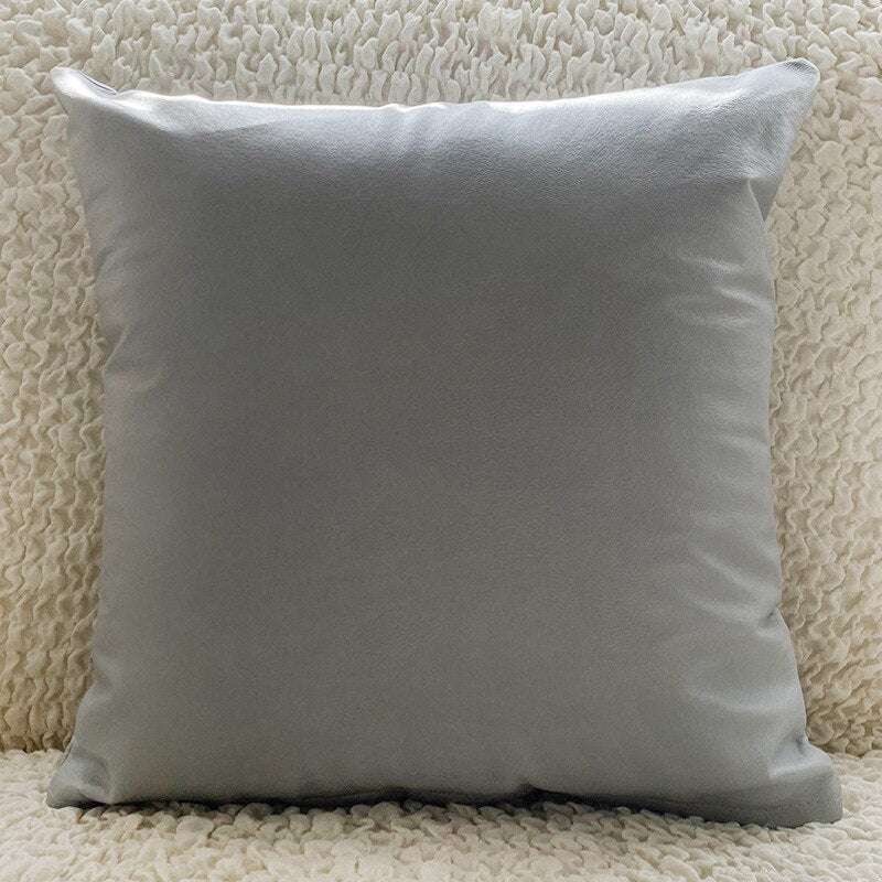 Imitation Leather Cushion Cover for Pillow PU Waterproof Decorative Cushions for Bed Cushion Covers 45*45 Home Decoration Modern