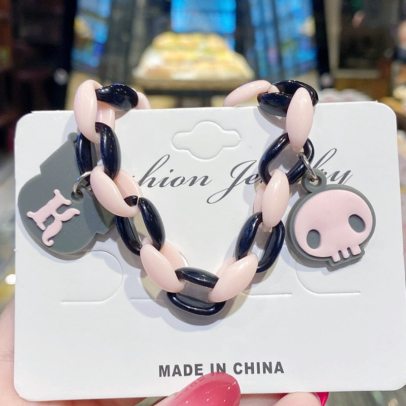 Kawaii Hello Kitty Bracelet Cinnamoroll Cartoon Anime Sanrios Bangle My Melody Jewelry Charms Cute Accessory Birthday Girls Gift