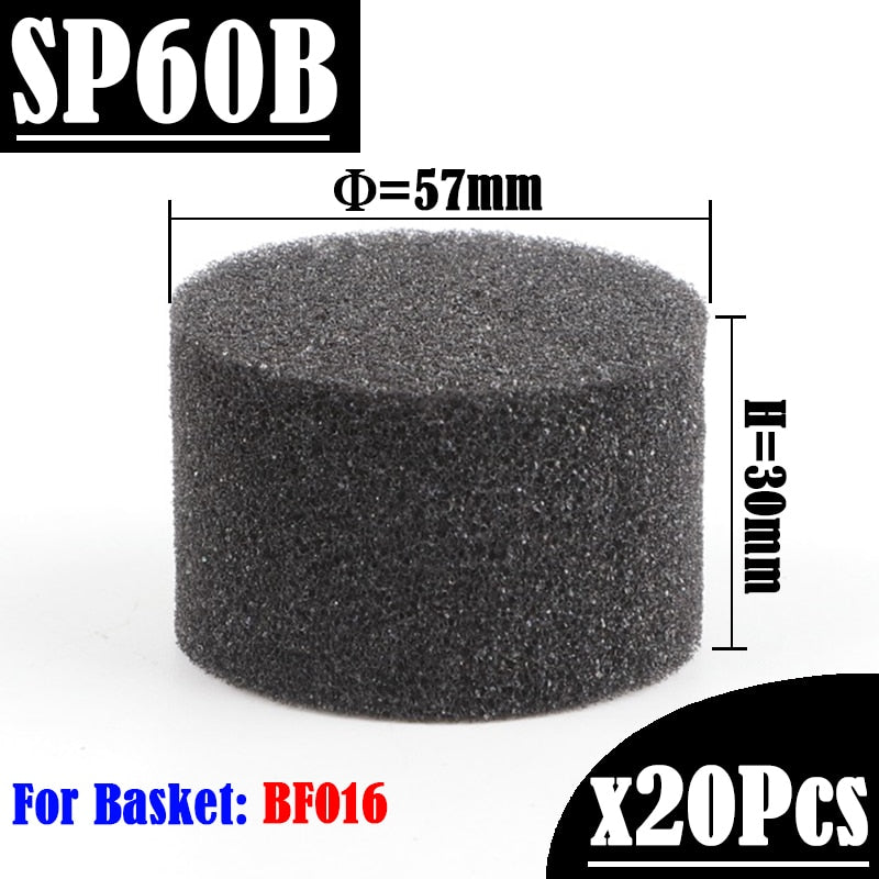 20/100Pcs Black Hydroponic Sponge Garden Vegetable Soilless Cultivation Growing Media Sponge Hydroponic Baskets Planting Sponge