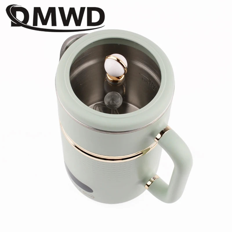 110V/220V Electric Kettle Thermal Stew Porridge Cooker Cup Soup Milk Heater Automatic Self Stirring Magnetic Mug Mixer Blender