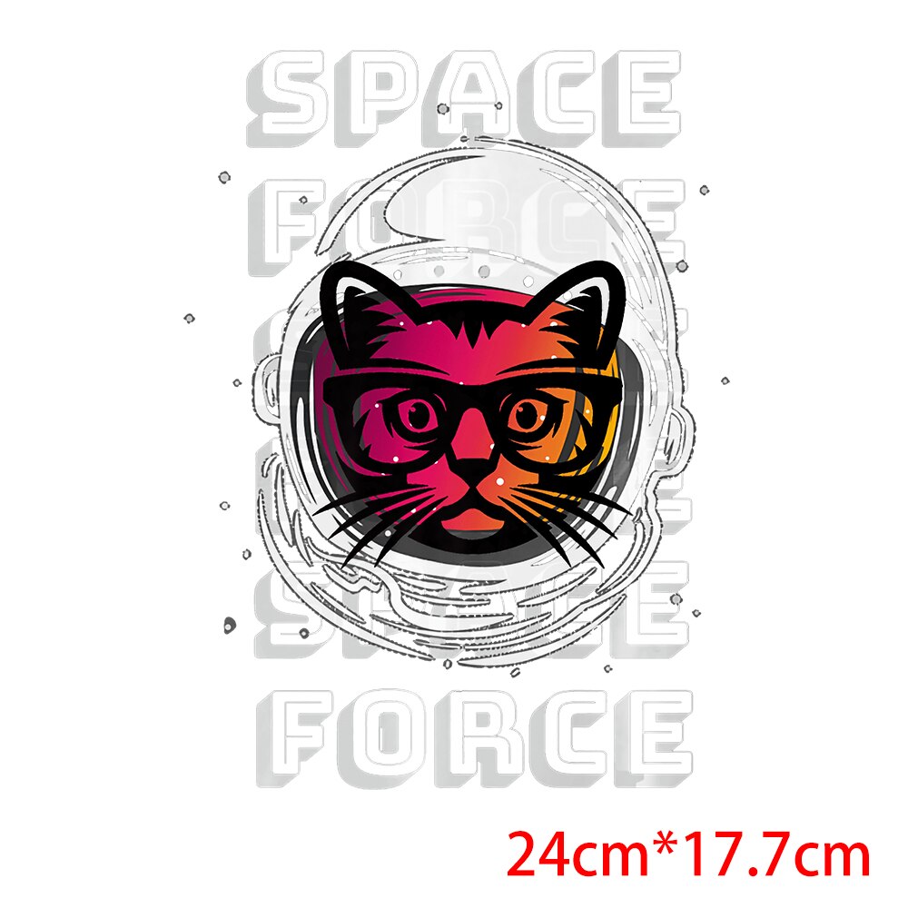 Dad Birthday Gift Funny Dad Cat Patches Father's Day Heat Transfer Stickers Fashion Thermo Stickers Fashion Graphic Appliques