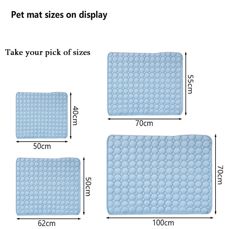 Pet Ice Mat Summer Ventilated Pet Mat Dog Mat Cat Cooling Mat Pet Supplies Pet Cooling Supplies Large and Small Pet Mat