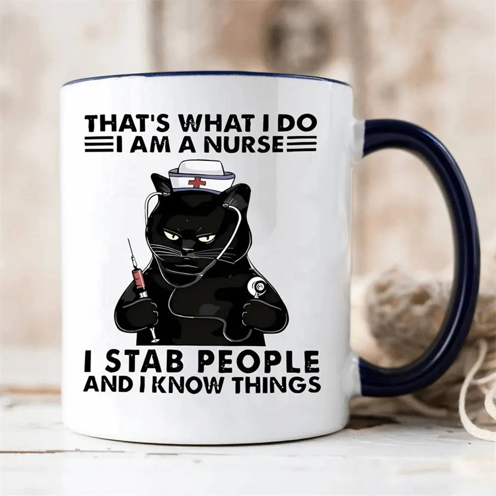 11oz Lord Of The Cats Mug The Furrllowship Of The Ring Cat Lovers Coffee Mug Ceramic Tea Cup for Coffee, Tea and Hot Drinks Gift