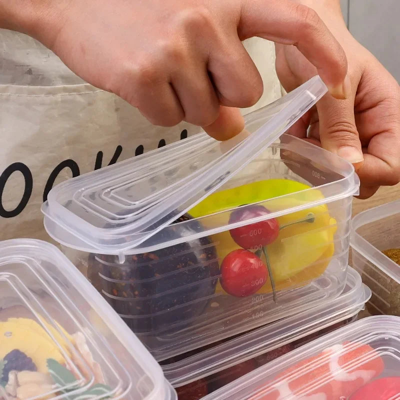 1/2/5pcs Refrigerator Storage Box Fridge Organizer Fresh Vegetable Fruit Storage Container Food Crisper Box Kitchen Organizer