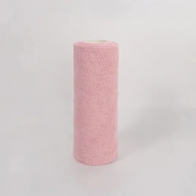 Reusable Cleaning Wipe Household Kitchen Cloth Microfiber Towel Rolls Dish Rags Wash Paper Towel Replacement 1 Roll of 20 Sheets