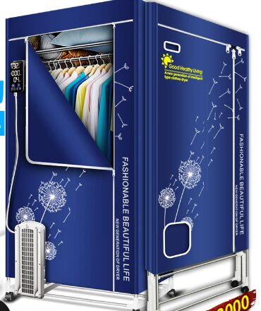 2000W Foldable Clothes Dryer with Digital Display 3 Layers Electric Clothes Drying Rack Machine Clothing Dryer 360mins Timing