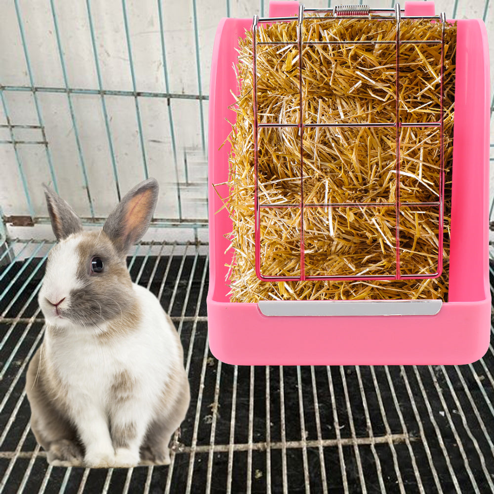 Rabbit Grass Frame Hay Feeder Rabbit Pet Food Container Rabbit Food Basket Grass Hay Bowl Rack Grass Rack Spring Grass Frame