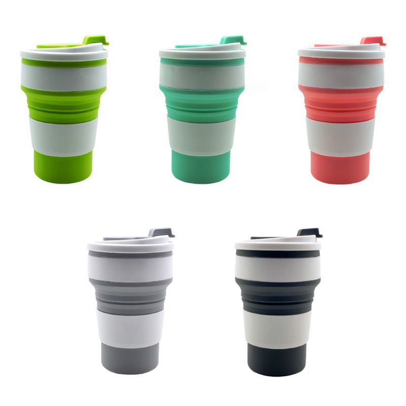 WICK AND HIS PETS Silicone Folding Insulated Water Cup Travel Outdoor Telescopic Mug Leisure Coffee Cup Drink Juice Cup