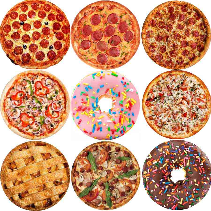 WOSTAR Soft warm flannel tortilla pizza blanket 200Gsm round shape lavash wool sofa plaid plush bedspread winter throw blanket