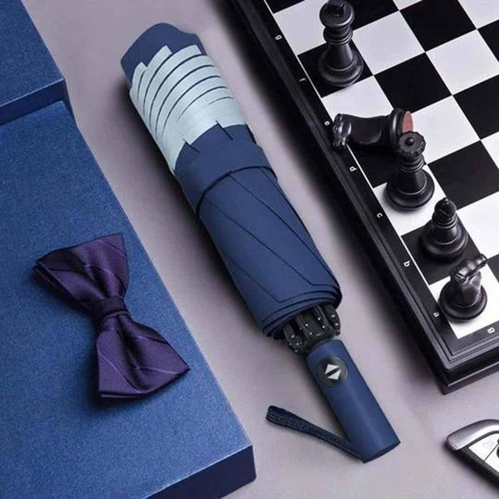 Xiaomi UV Automatic Umbrella With Reflective Strip Rain Wind Resistant Trip Sun Reverse Umbrellas Folding Umbrella For Drop Ship
