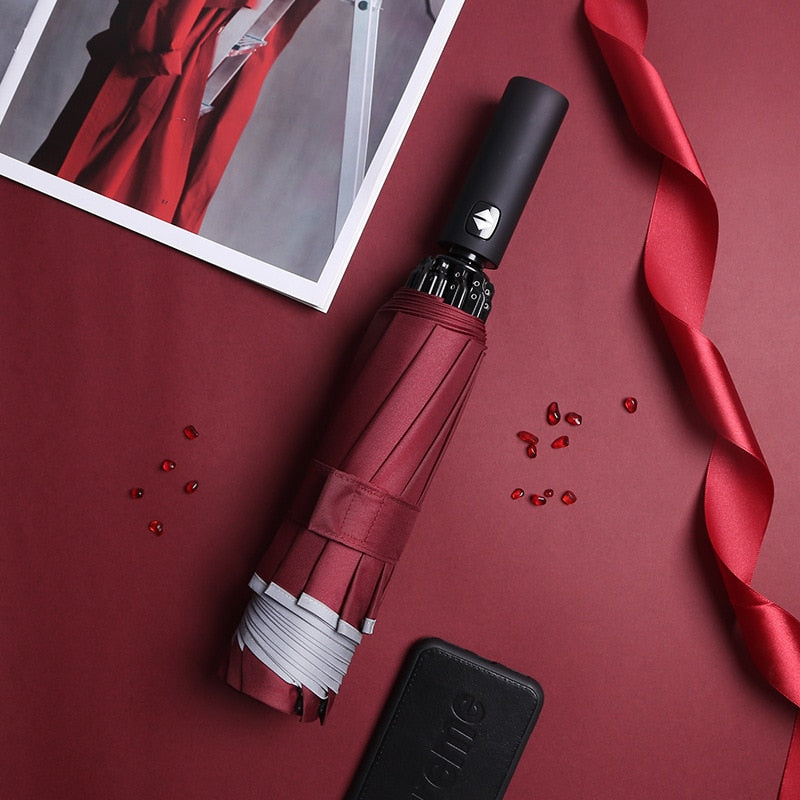 Xiaomi UV Automatic Umbrella With Reflective Strip Rain Wind Resistant Trip Sun Reverse Umbrellas Folding Umbrella For Drop Ship
