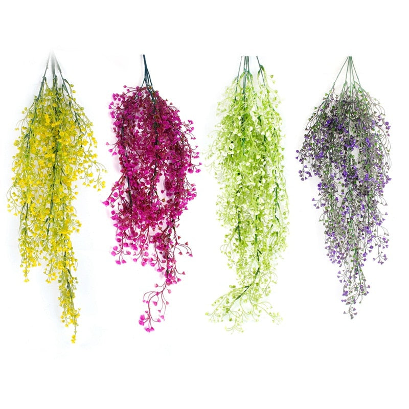 80cm 1PCS Artificial Fake Silk Flower Vine Garden Decor