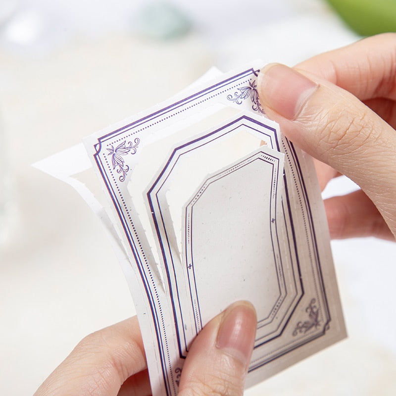 Yoofun 30sheets/book Retro Material paper Note Series Tickets Memo Paper Notes Memo Pad Diary Stationary Flakes Scrapbooking