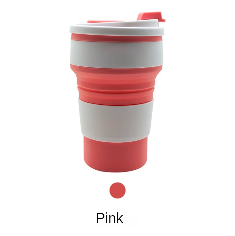 WICK AND HIS PETS Silicone Folding Insulated Water Cup Travel Outdoor Telescopic Mug Leisure Coffee Cup Drink Juice Cup
