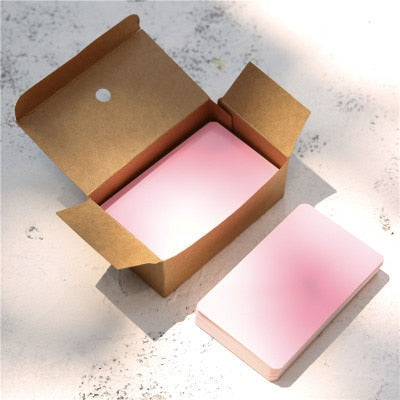 100pcs/box Blank Kraft Cards