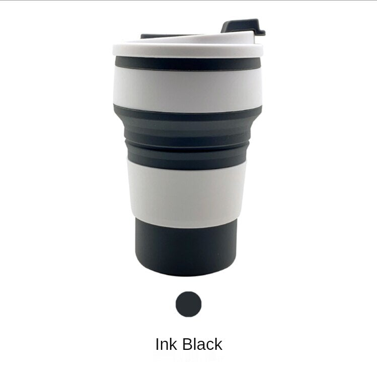 WICK AND HIS PETS Silicone Folding Insulated Water Cup Travel Outdoor Telescopic Mug Leisure Coffee Cup Drink Juice Cup