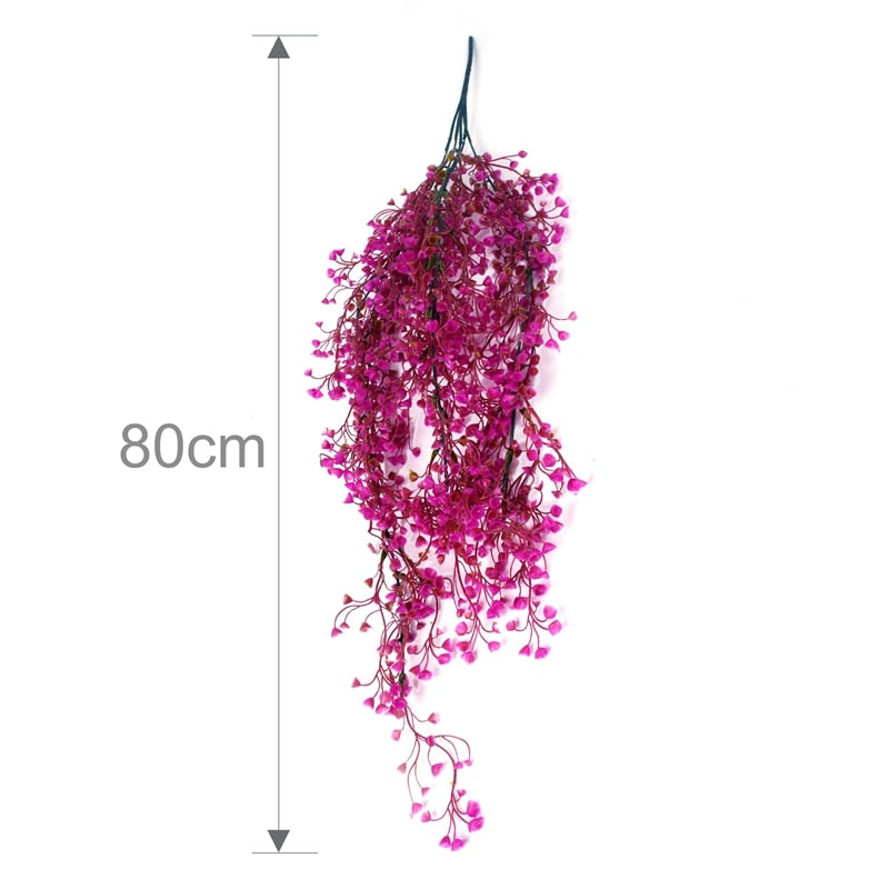 80cm 1PCS Artificial Fake Silk Flower Vine Garden Decor