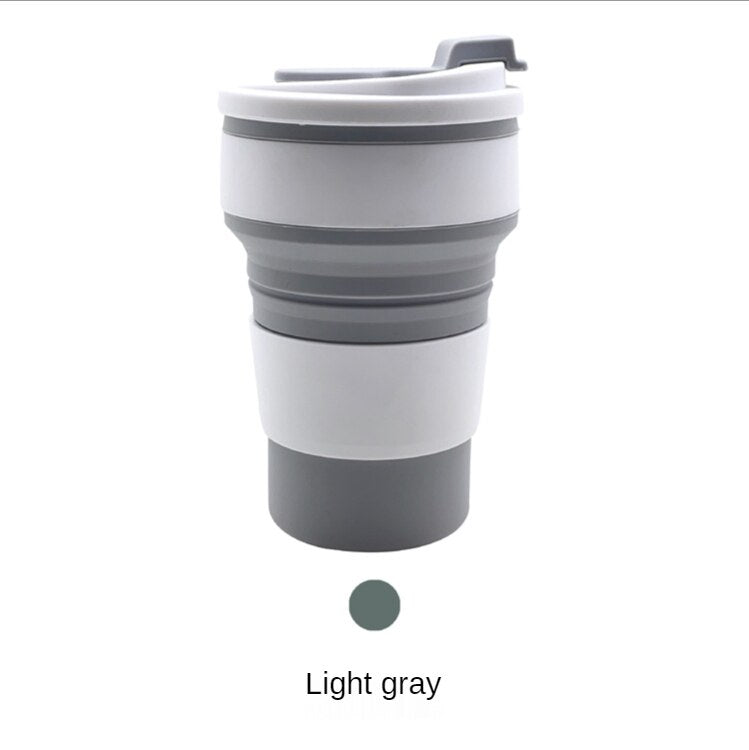 WICK AND HIS PETS Silicone Folding Insulated Water Cup Travel Outdoor Telescopic Mug Leisure Coffee Cup Drink Juice Cup