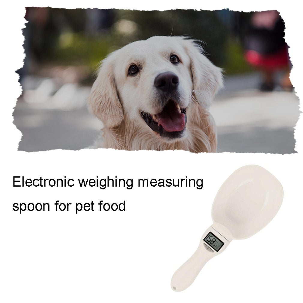 Multifunction Pet Food Scale Cup Portable Dog Cat Feeding Bowl Kitchen Scale Spoon Measuring Scoop