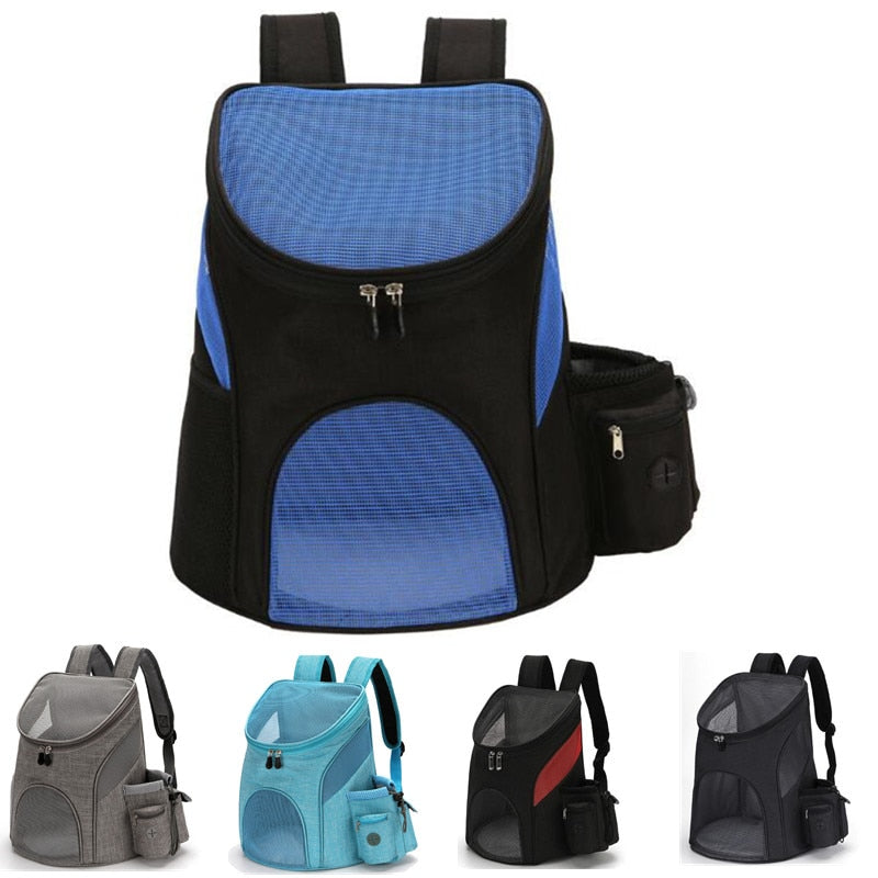 Foldable Pet Carrier Backpack Dog Cat Outdoor Travel Carrier Packbag Portable Zipper Mesh Pet Backpack Pet Out Bag Cat Backpack