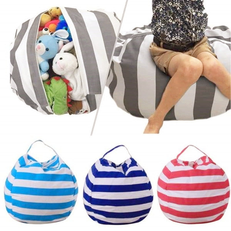 Animal Toys Storage Bean Bag Stuffed Children Kids Plush Toy Organizer Multi-Purpose Hot Stuffable Large Capacity