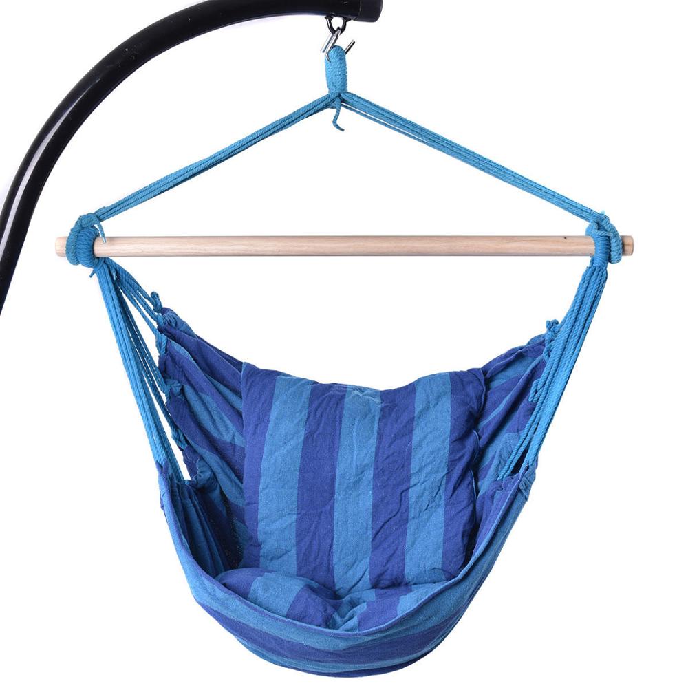 Goplus Garden Patio Porch - Swing Chair Seat Hammock Swinging Wood - Outdoor Indoor S