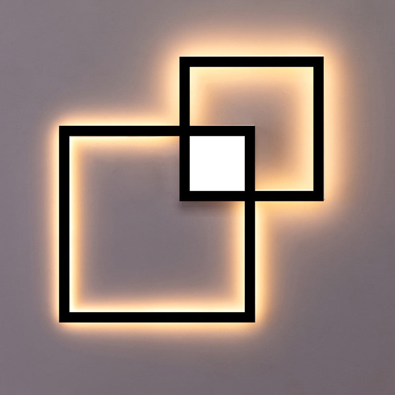 Zerouno LED Wall Lamp Decorative Modern DIY Ceiling Lights Indoor for Home Backgroud TV Wall Lights Lounge Living Room Bedroom