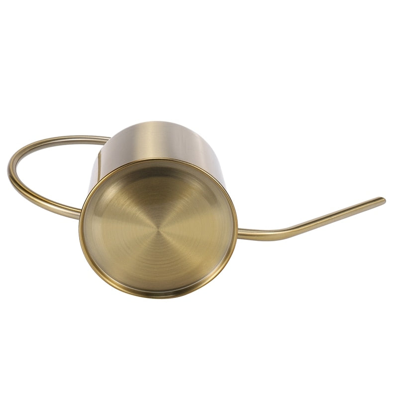 Drip watering Watering Can for flowers Golden Garden Stainless Steel 1300Ml Small Water Bottle Use For Watering Plants Flower