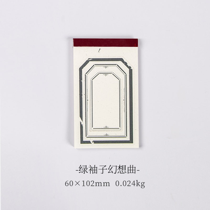 Yoofun 30sheets/book Retro Material paper Note Series Tickets Memo Paper Notes Memo Pad Diary Stationary Flakes Scrapbooking