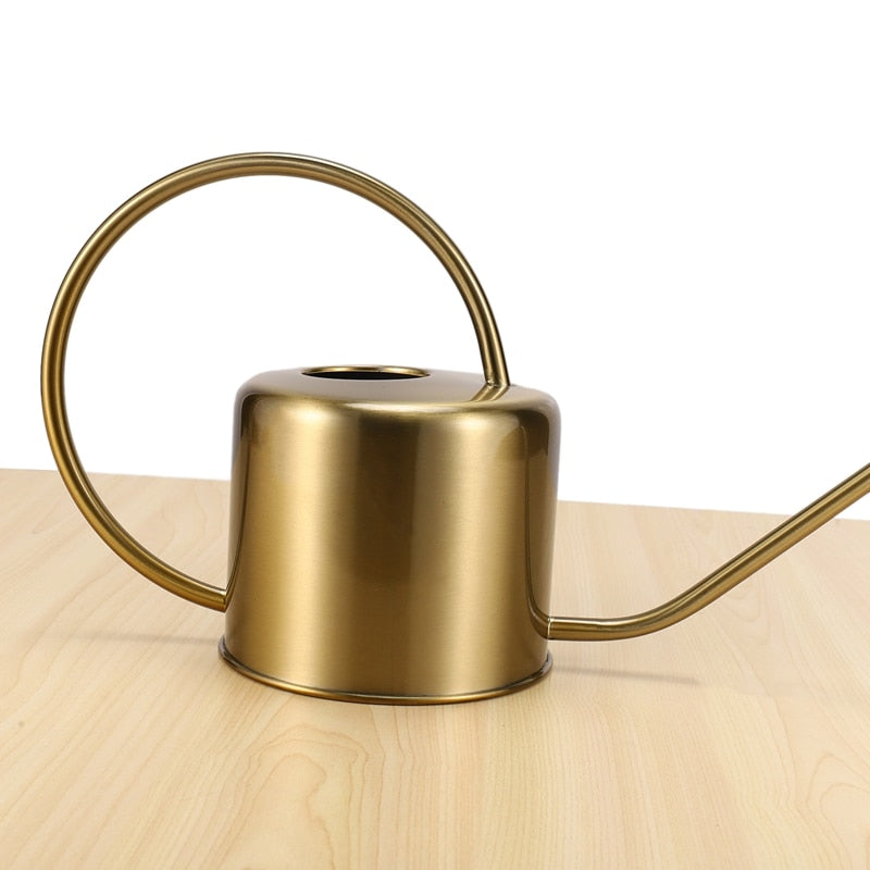 Drip watering Watering Can for flowers Golden Garden Stainless Steel 1300Ml Small Water Bottle Use For Watering Plants Flower