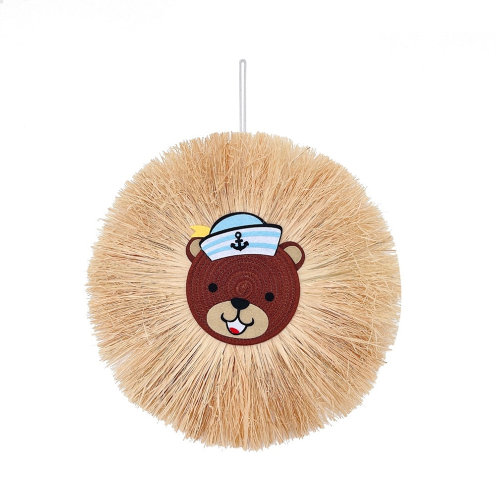 Home decoration Tapestry Handwoven Cartoon Lion Hanging Decor