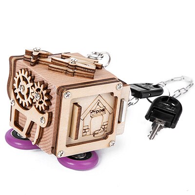 Wooden Toys for Children Busy Cube Hands Ability Training LockBox Early Learning Busyboard Cube Baby Montessori Educational Toys