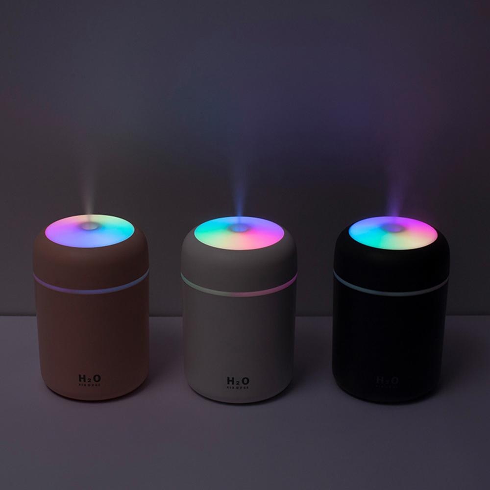 Portable 300ml Air Humidifier with Colorful Night Light - Cool Mist