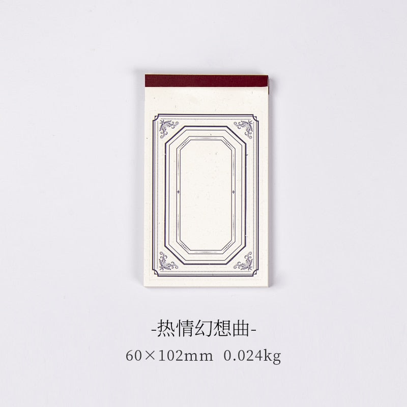 Yoofun 30sheets/book Retro Material paper Note Series Tickets Memo Paper Notes Memo Pad Diary Stationary Flakes Scrapbooking