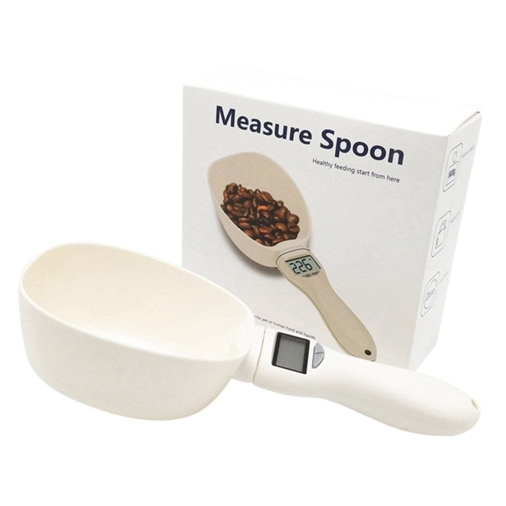 Multifunction Pet Food Scale Cup Portable Dog Cat Feeding Bowl Kitchen Scale Spoon Measuring Scoop