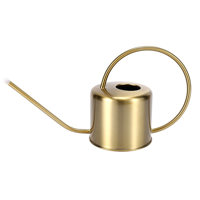 Drip watering Watering Can for flowers Golden Garden Stainless Steel 1300Ml Small Water Bottle Use For Watering Plants Flower
