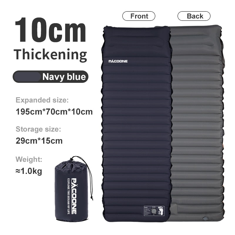 Ultralight Self-inflating Air Mattress - Bed Beach Picnic Mat - Camping Tent Air Cushion