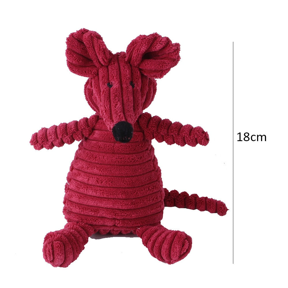 Corduroy Dog Toys for Small - Large Dogs - Pet Squeaker Toy