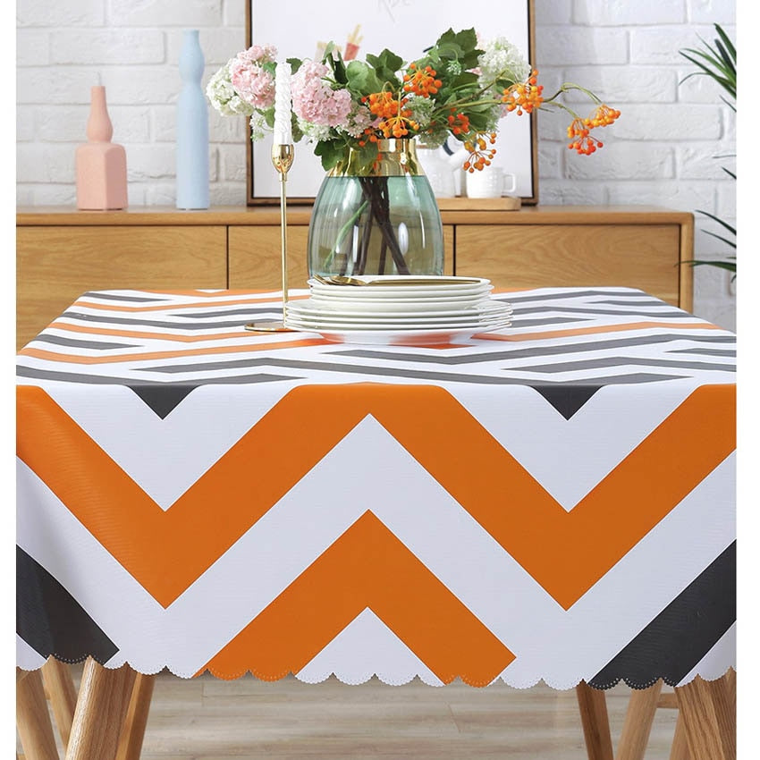 PVC Waterproof Tablecloths Plant Pastoral Table Cloth Background Cloth Plastic Table Cloth Home Decor Manteles Toalha De Mesa