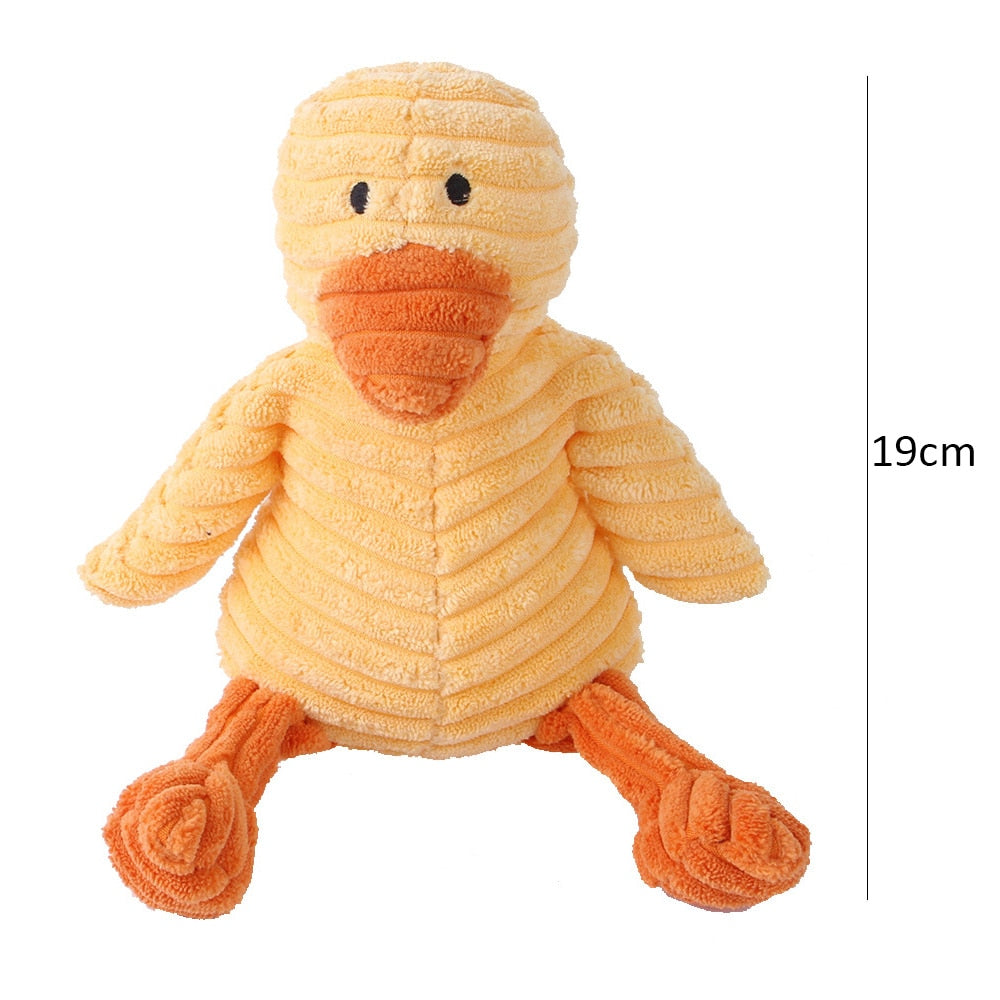 Corduroy Dog Toys for Small - Large Dogs - Pet Squeaker Toy