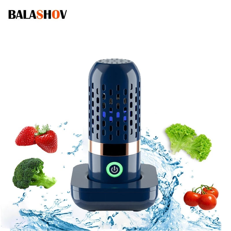 Mini Fruit Cleaner Fruit Vegetable Ultrasonic Washing Machine Multifunctional Food Washing Machine Wireless Fruit Food Purifier