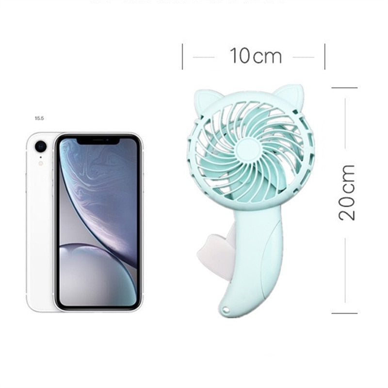 1PC Mini Hand Held Fan Hand Pressure Fan Without Battery